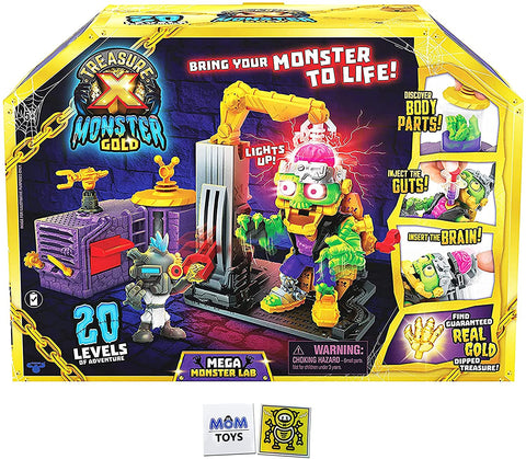 Treasure X Monster Mega Monster Lab - Mad Scientist Monster Lab Unboxing Adventure Bundle - Styles May Vary with 2 My Outlet Mall Stickers