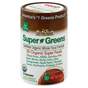 Country Farms Super Greens Powder Mix Chocolate Flavor