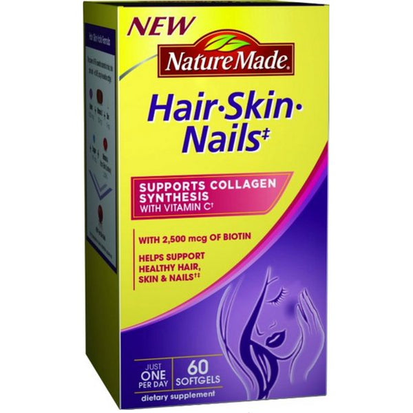 Nature Made Hair, Skin, Nails, 60 Softgels