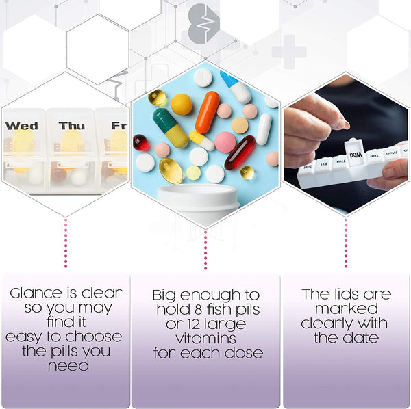 Dukal Pill Organizer Weekly 6-3/4