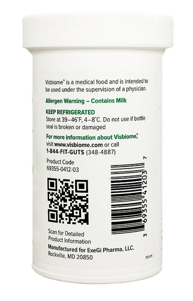 Visbiome High Potency Probiotic 112.5 Billion Bacteria Per Capsule