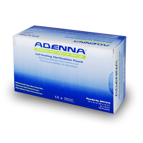 Adenna Autoclave Self-Sealing Sterilization Pouches 3 1/2"X 6 1/2"