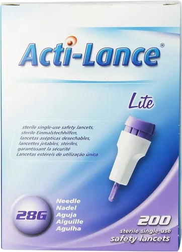 Acti-Lance Sterile Single-Use Safety Lancets 28G X 1.5MM