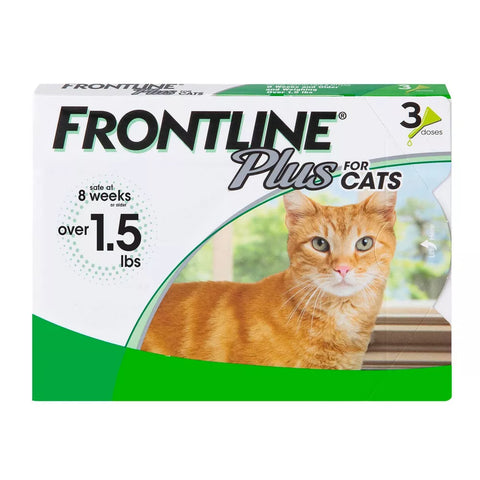 Frontline Plus Flea and Tick Treatment for Cats and Kittens 8 weeks and older