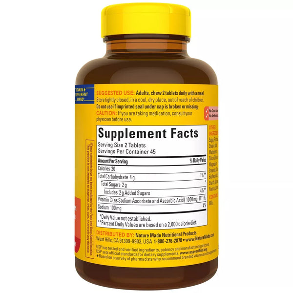 Nature Made Chewable C 1000mg Tablets