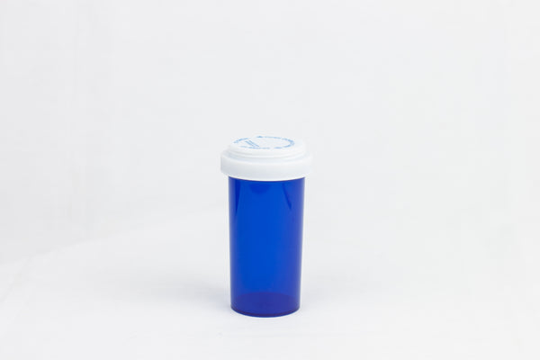 Five Star Supplies Vials Push & Turn 40 Dram Blue Child Resistant (DS)