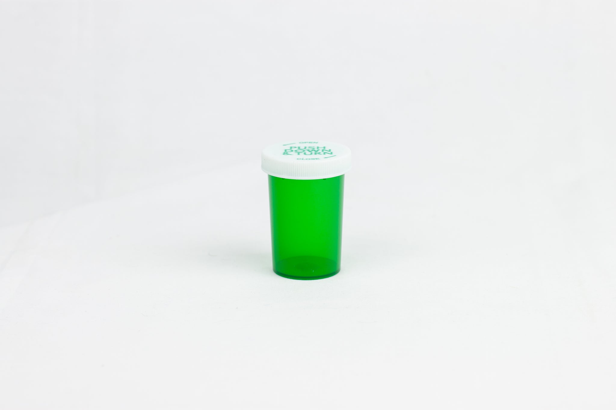 Five Star Supplies Vials Push & Turn 20 Dram Green Child Resistant (DS)