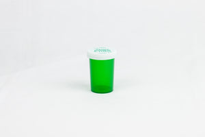 Five Star Supplies Vials Push & Turn 20 Dram Green Child Resistant (DS)
