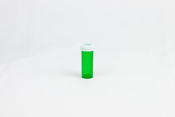 Five Star Supplies Vials Push/Turn 6Dram Green Child Resistant (DS)