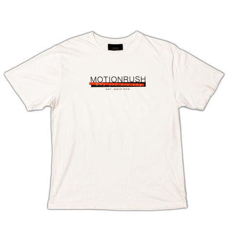 Motionrush Why You Are Why Spellout Logo T-Shirt – White