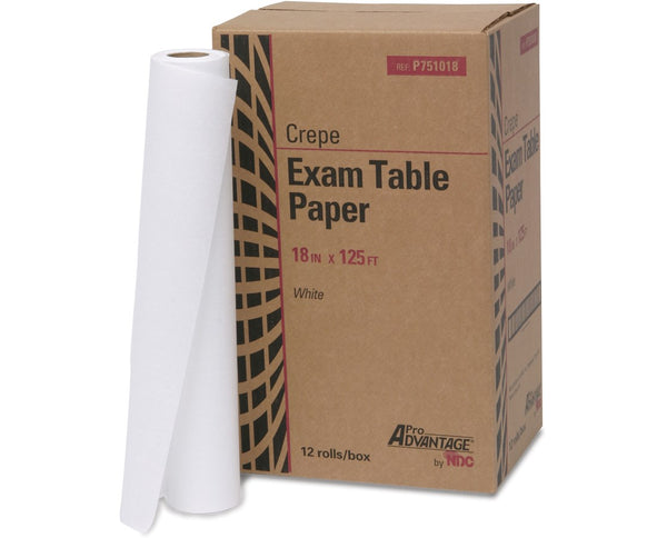 Pro Advantage Exam Table Paper White 18"x125'