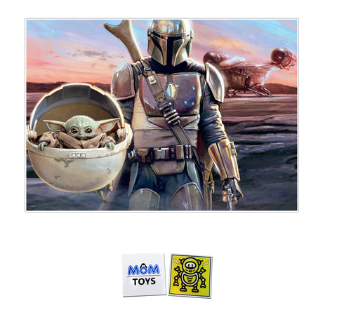 Jigsaw Puzzle for Adults Kids 500 Pieces The Mandalorian Baby Yoda This is The Way Puzzle Plus 2 My Outlet Mall Stickers