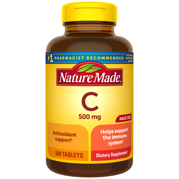 Nature Made Vitamin C 500 mg 500 count Caplets