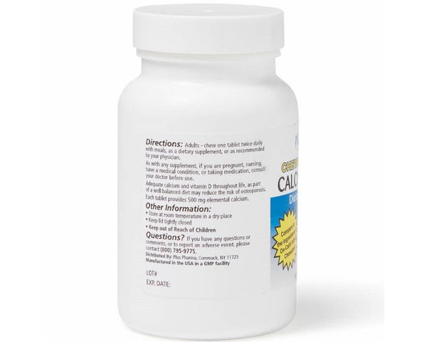 Plus Pharma Chewable Calcium 500 Plus D