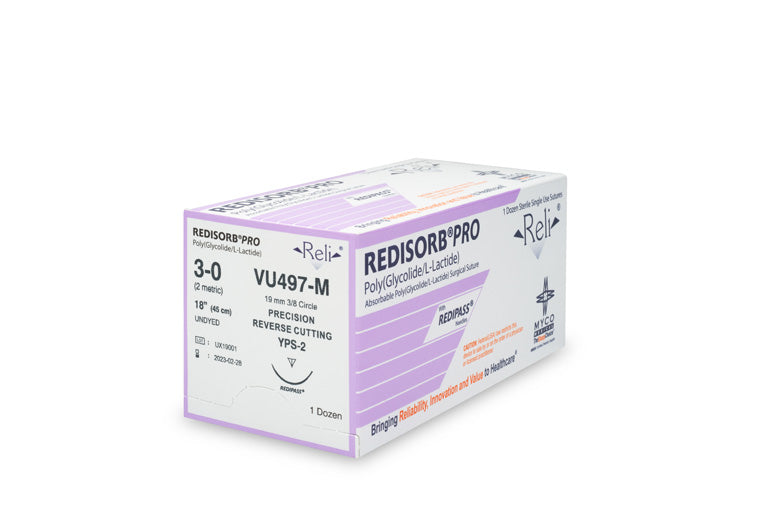 Myco Suture 3-0 PGLA YPS-2 18"