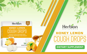 Herbion Naturals Cough Drops with Natural Honey Lemon Flavor
