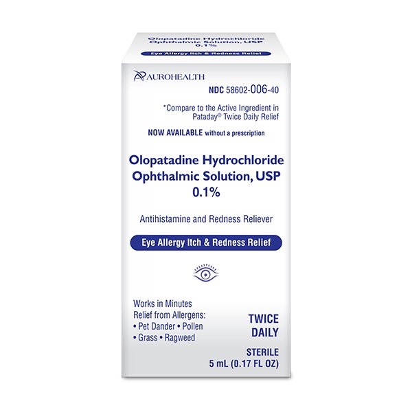 Aurohealth Olopatadine Hydrochloride Ophthalmic Solution, USP 0.1%
