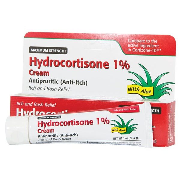 Taro Hydrocortisone 1% Cream Maximum Strength with Aloe