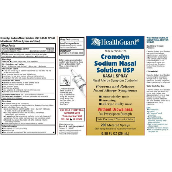 Healthguard Cromolyn Sodium Nasal Solution 5.2mg