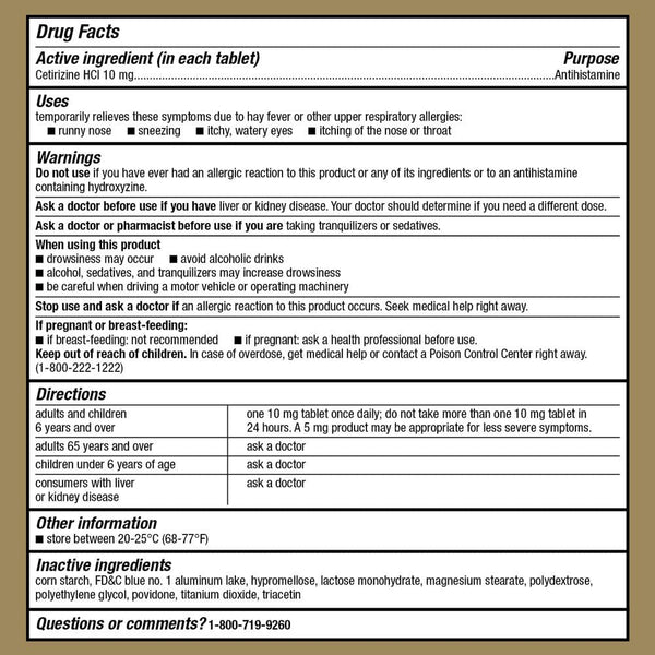 Good Sense All Day Allergy, Cetirizine 10 mg