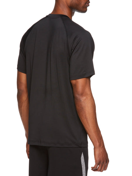 Reebok Mens T-shirt Duration Short Sleeve Performance Training Tops - Black