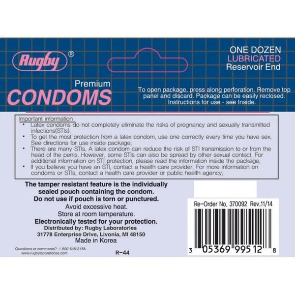 Rugby Premium Condoms