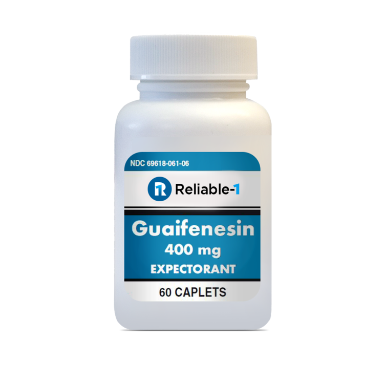 Reliable-1 Mucus Relief Guaifenesin 400 mg Caplets