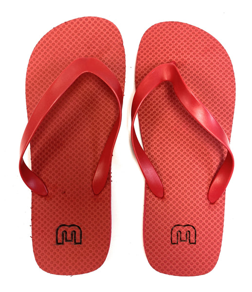 Motionrush M Logo Hobo Flip Flips – Red