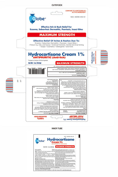 Globe Hydrocortisone Maximum Strength Cream 1% USP 1oz