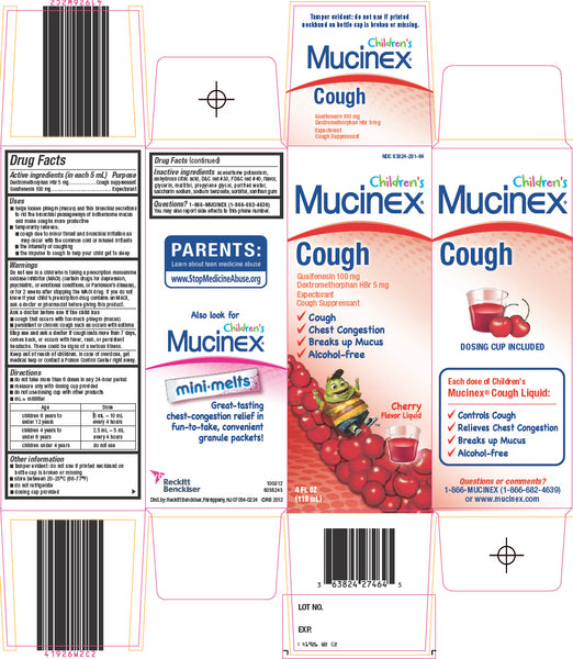 Mucinex Children's Expectorant Cough Suppressant Cherry 4.0 Fl Oz