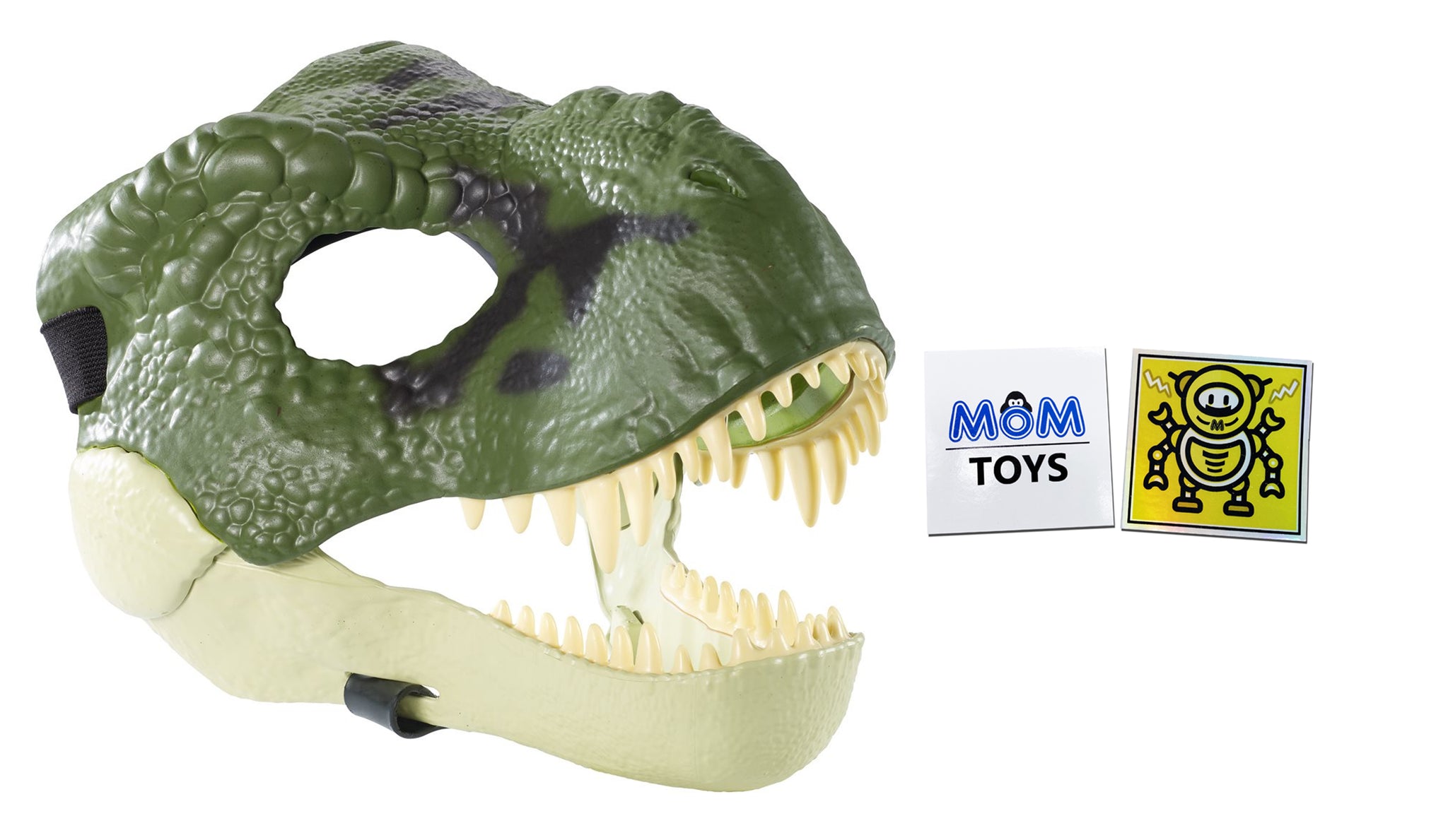 Dino Masks Jurassic World Tyrannosaurus Rex Green Dinosaur Mask plus 2 My Outlet Mall Stickers