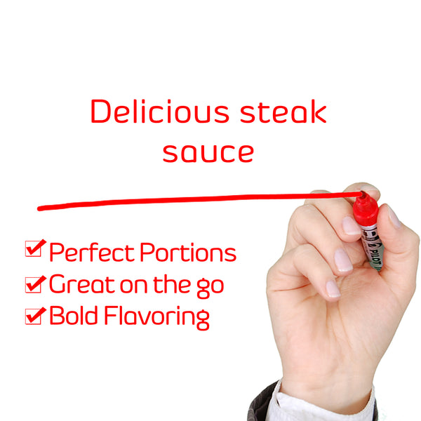 A1 Steak Sauce 100-Pack; Single Serve Packets Bundle plus 3 My Outlet Mall Resealable Portable Storage Pouches