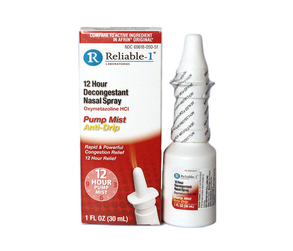 Reliable-1 Laboratories Nasal Spray 12-Hour Relief Nasal Decongestant