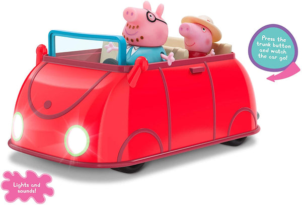 Peppa Pig Lights & Sounds Family Fun Car with 2 My Outlet Mall Stickers