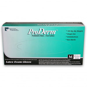 ProDerm Powder-Free Latex Exam Gloves Medium