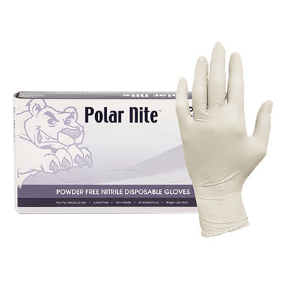 ProWorks Powder Free Glove Exam Nitrile White Small