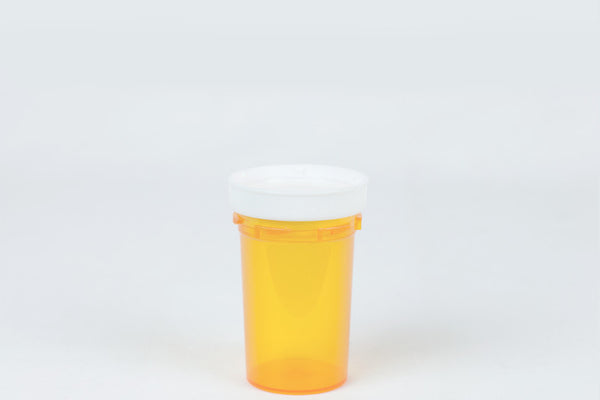 Princeton Plastic Containers Vials Reversible 30 Dram Amber Child Resistant